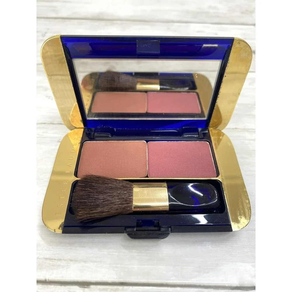 Estee Lauder All Day Powder Blush Sepia-32 & Potpurri-27 Discontinued NEW Mirror